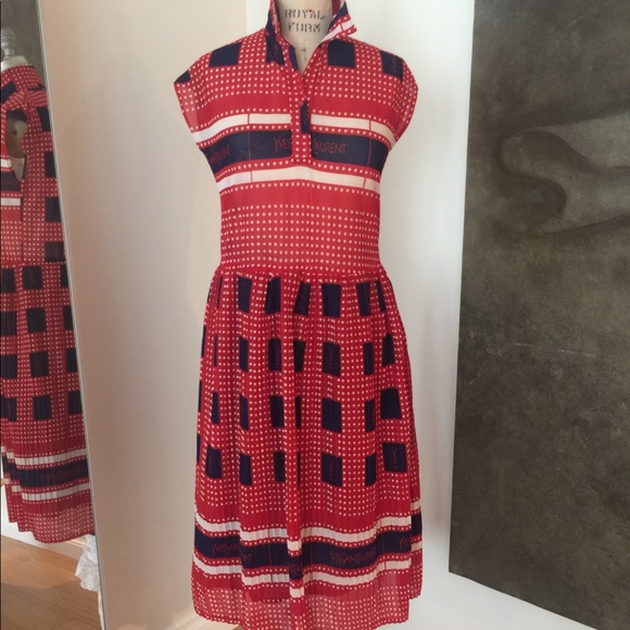 Saint Laurent Dresses & Skirts - SOLD 💯 Vintage YSL Saint Laurent Summer Dress M